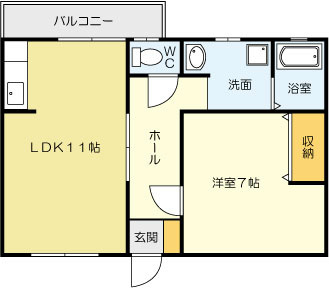 ハイツ松緑の間取り