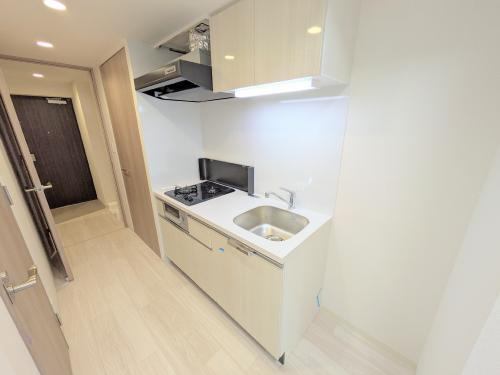 キッチン　建築中の写真です