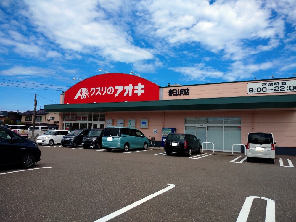 ドラックストア　クスリのアオキ春日山町店（ドラッグストア）まで987m
