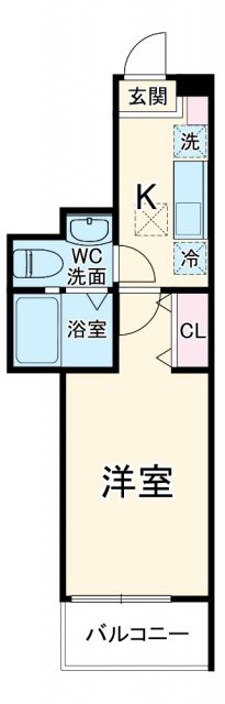 アベニール大口の間取り写真
