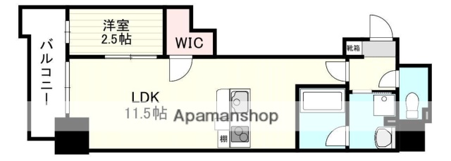 1LDK Mansion in Kagoshima, Kagoshima — photo 2 of 3