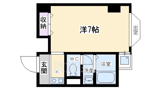 1K Mansion in Nakagyo-ku, Kyoto — photo 2 of 3