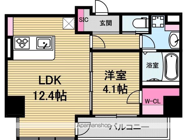 BRAVE常盤町IIの間取り写真