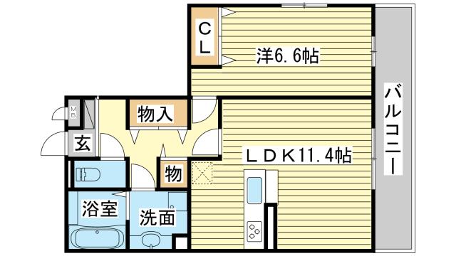 THE RESIDENCE 姫路神屋町の間取り写真