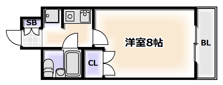 シャンクレール大国の間取り写真