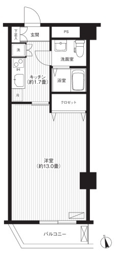 イトーピア仲町台の間取り写真