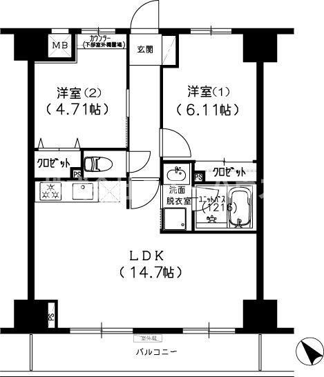 S FORT船橋塚田の間取り写真