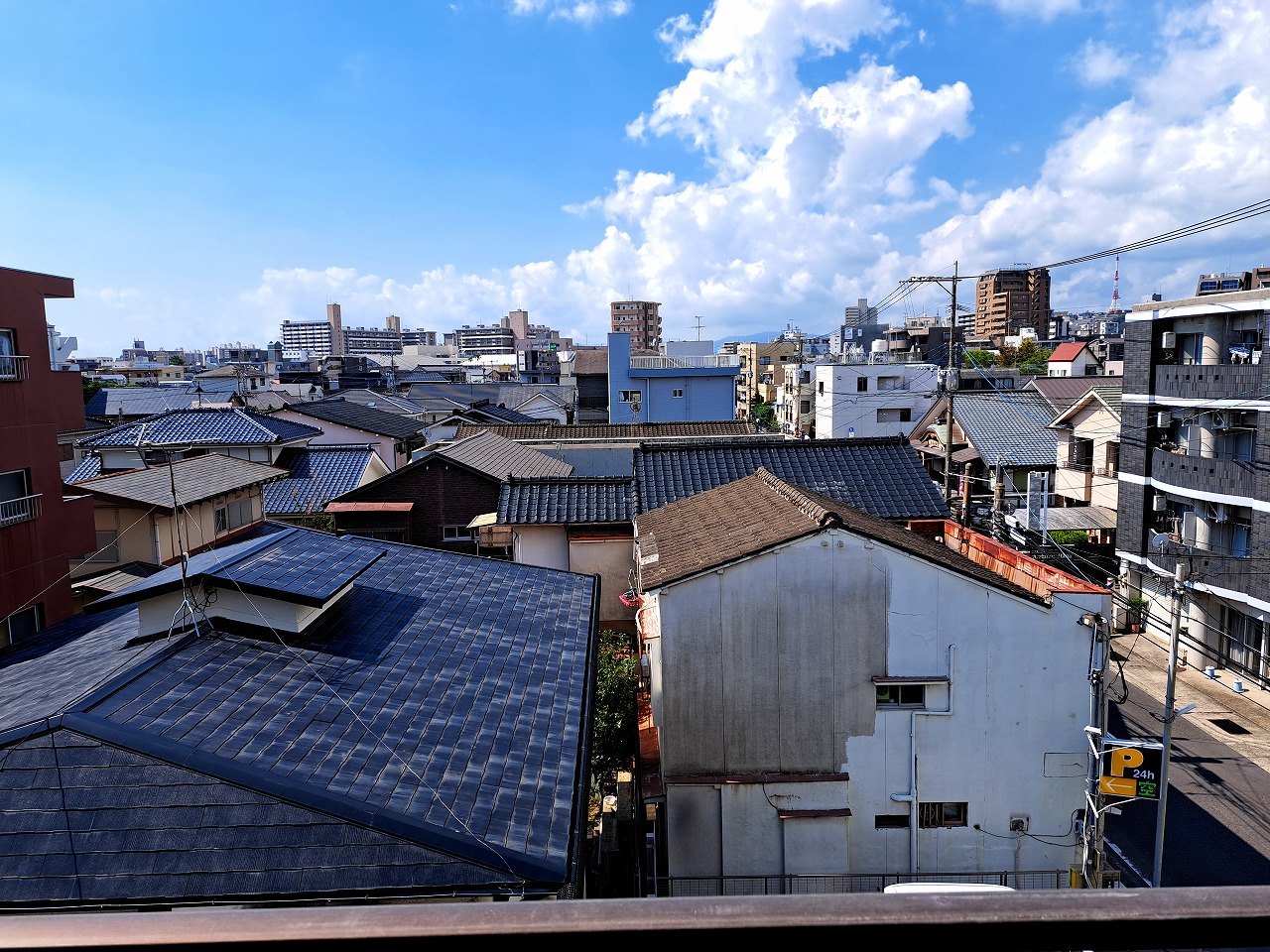 【鹿児島市下荒田のマンションの眺望】