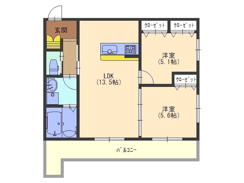 吉泉さくらマンションの間取り