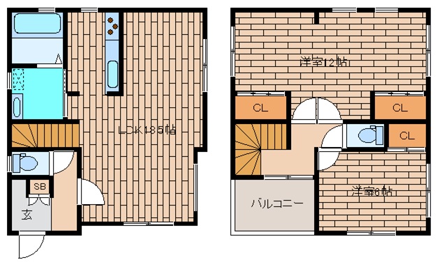 【生実町貸家の間取り】