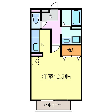 セゾンミストラル　Aの間取り