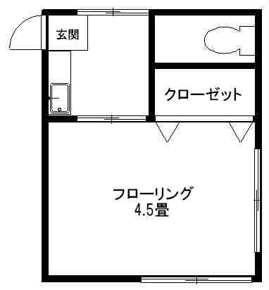 世田谷区新町のアパートの間取り