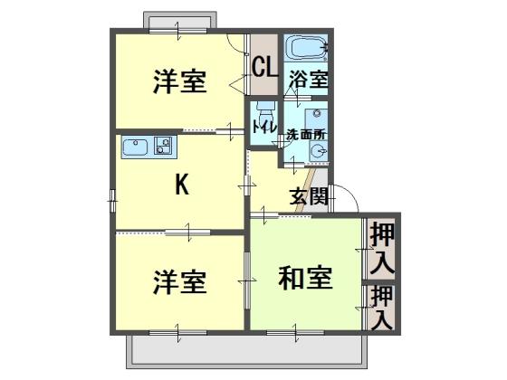 サニーコート半田の間取り