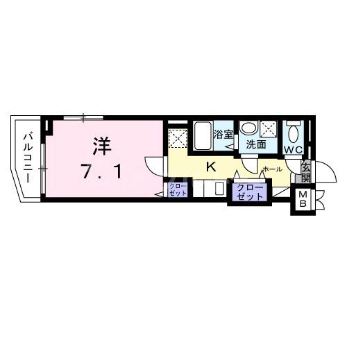 墨田区立花のアパートの間取り