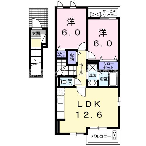 グラン　テレーノ　Ａの間取り