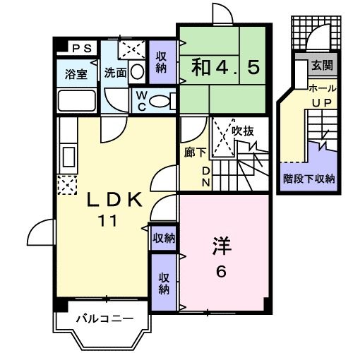 ヴェルドミール２１の間取り