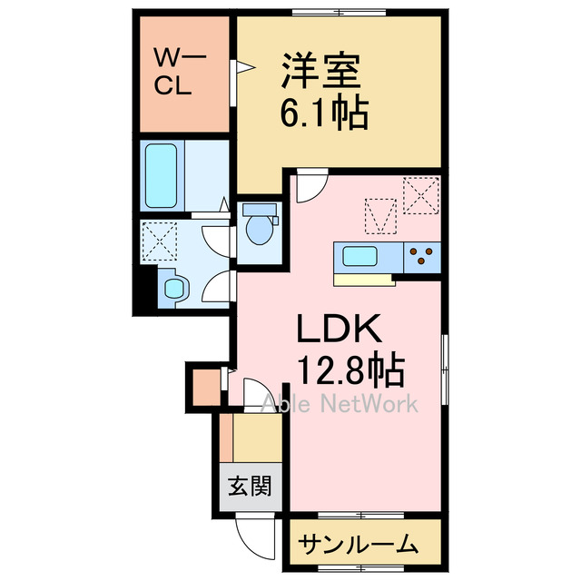 ソーレ　VI　Aの間取り