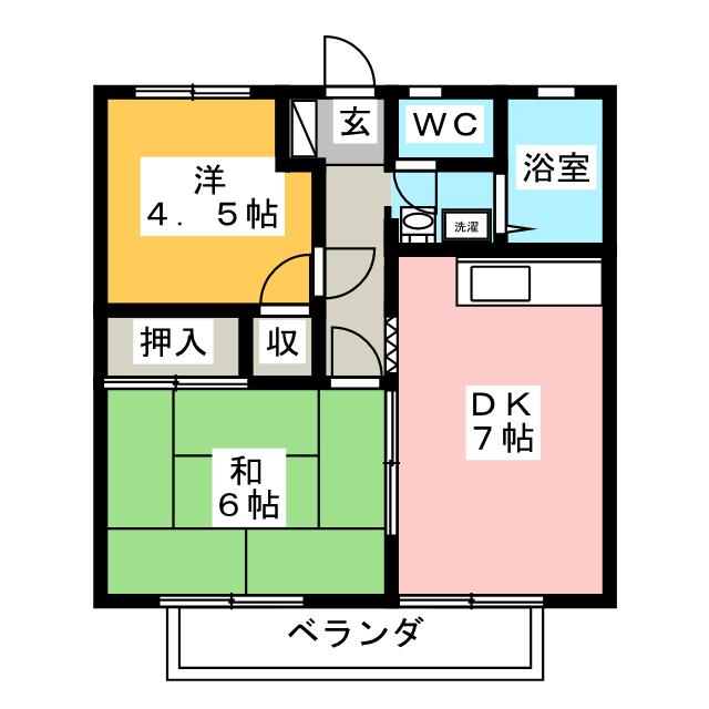 パナハイツ米山の間取り