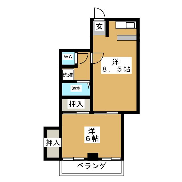 第一金田マンションの間取り