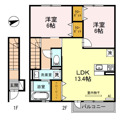 キャトルセゾン　杉の間取り