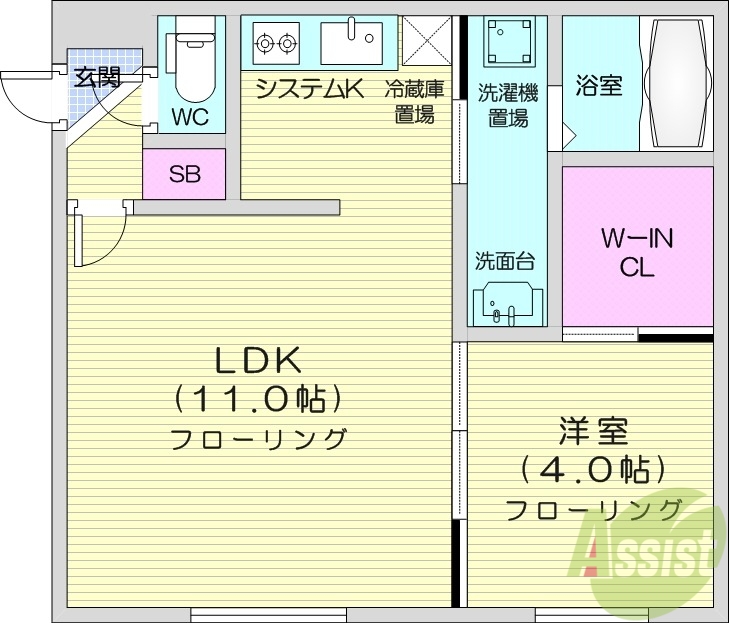 RAGUSA　N5W17　Bの間取り