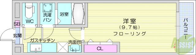 パークヒルズ上ノ台Aの間取り