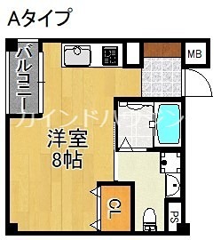 大阪市住吉区東粉浜のマンションの間取り