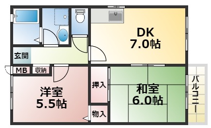 シティライフつかさ３の間取り