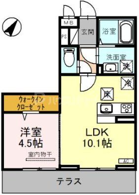 さいたま市北区宮原町のアパートの間取り