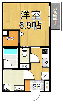 アクシア東有岡の間取り