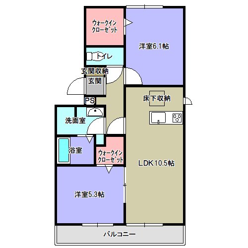 ドラーク武蔵浦和の間取り