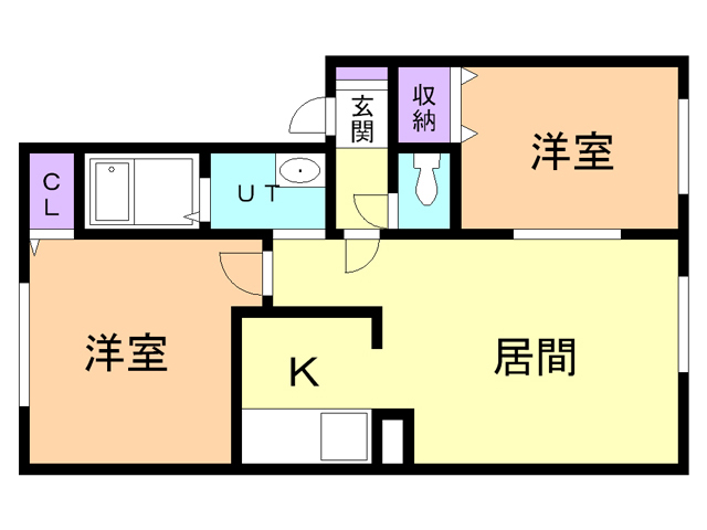 グレイス中道の間取り