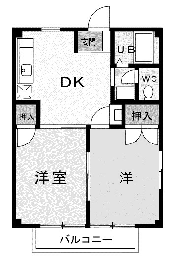 比企郡小川町大字小川のアパートの間取り