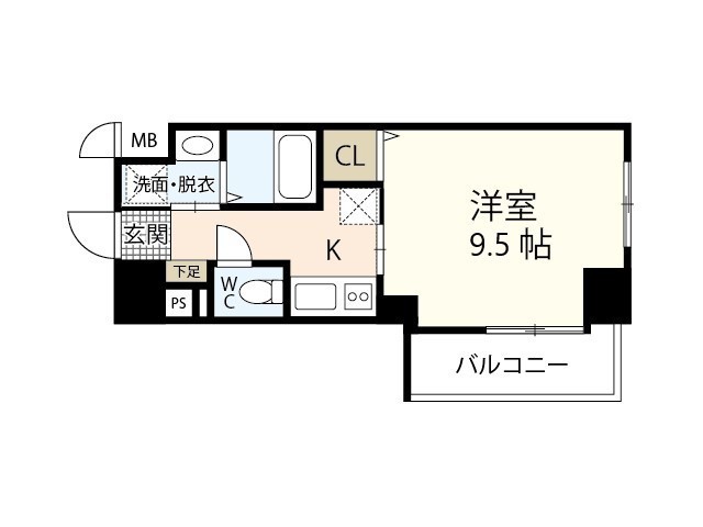 Ｓ－ＲＥＳＩＤＥＮＣＥ宇品５丁目Iの間取り