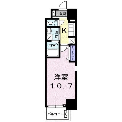 千葉市中央区問屋町のマンションの間取り