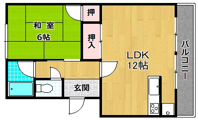 春日ダイヤモンドハイムの間取り