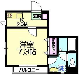 足立区梅田のマンションの間取り