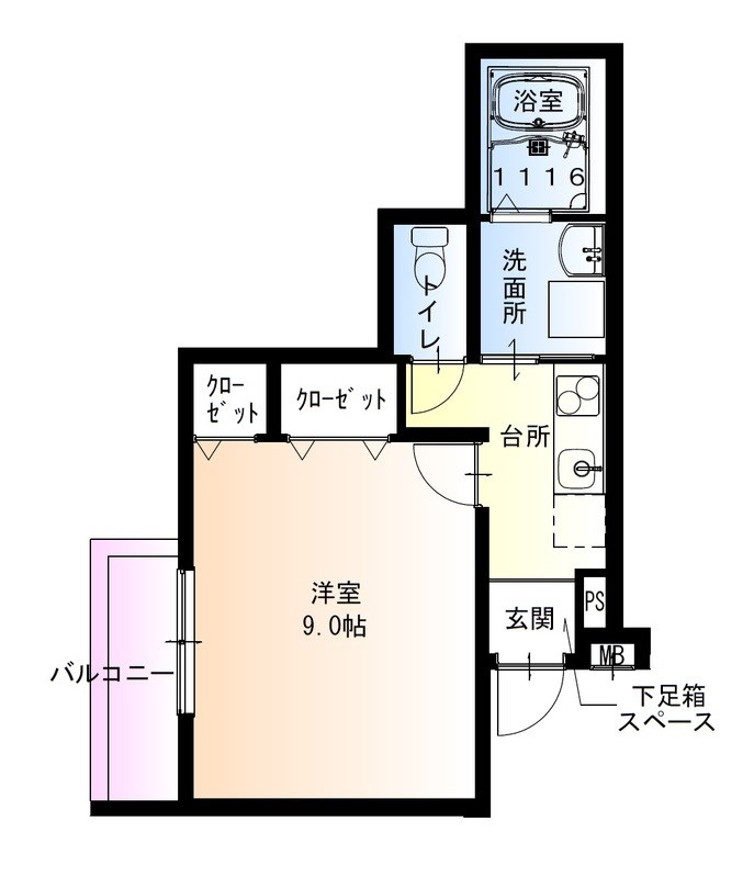 【フジパレス河内長野の間取り】