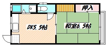 市川市高石神のアパートの間取り