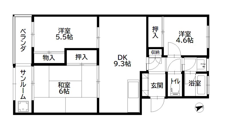 グランブルーの間取り