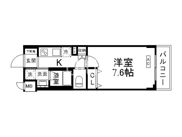 ベラジオ雅び北野白梅町駅前の間取り