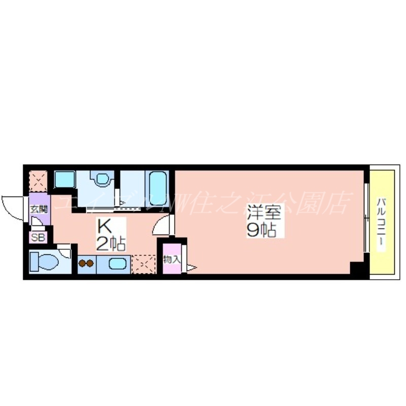 ラポール帝塚山の間取り