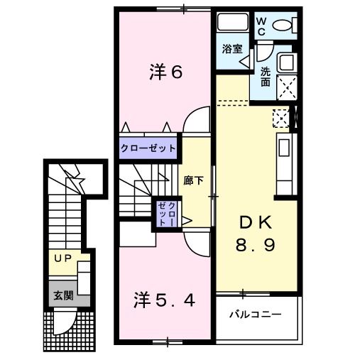 ウィング．バレー　７番館の間取り