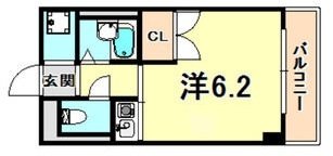 神戸市長田区駒栄町のマンションの間取り