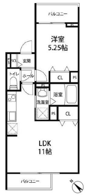 ましぇり１の間取り