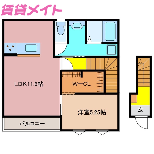 リーブルファイン河原田町の間取り