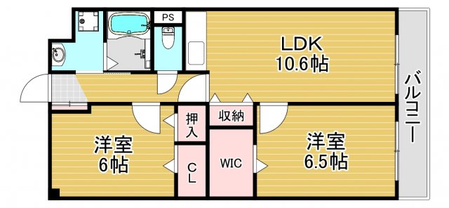 サニーコート御幣島の間取り