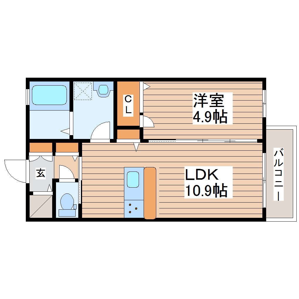 シャーメゾン一高南の間取り