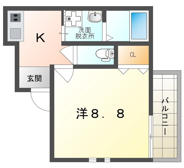 フジパレス大日V番館の間取り