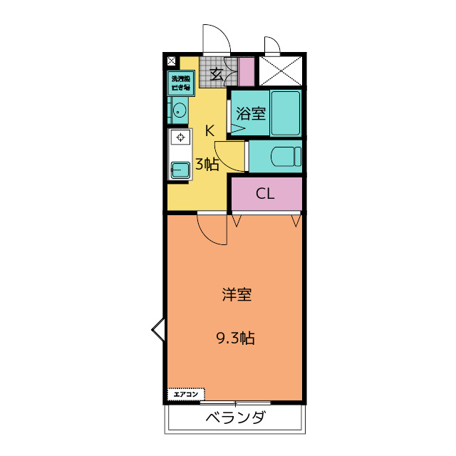 アンソレイユ榎木の間取り